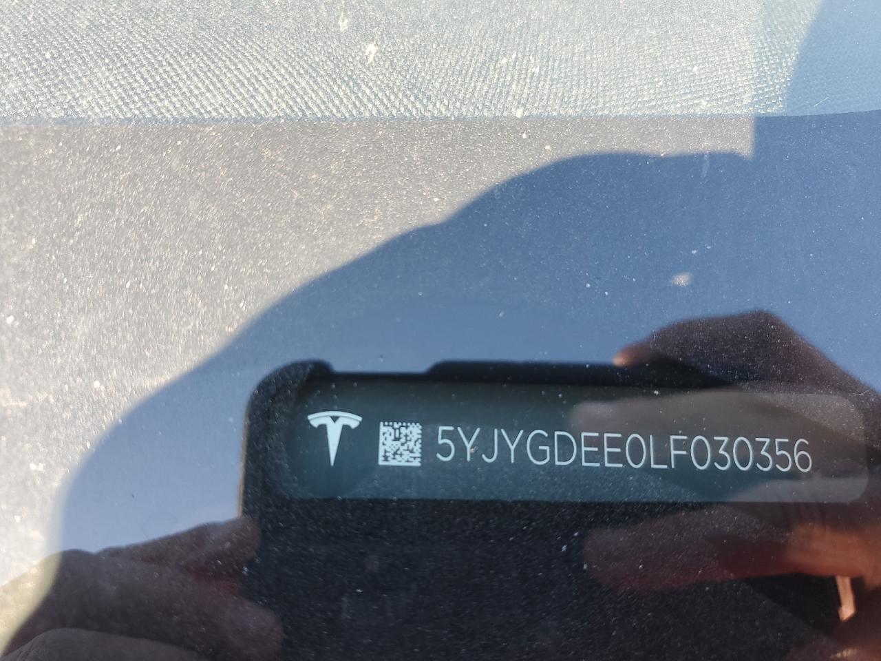 2020 Tesla Model Y VIN: 5YJYGDEE0LF030356 Lot: 80057584