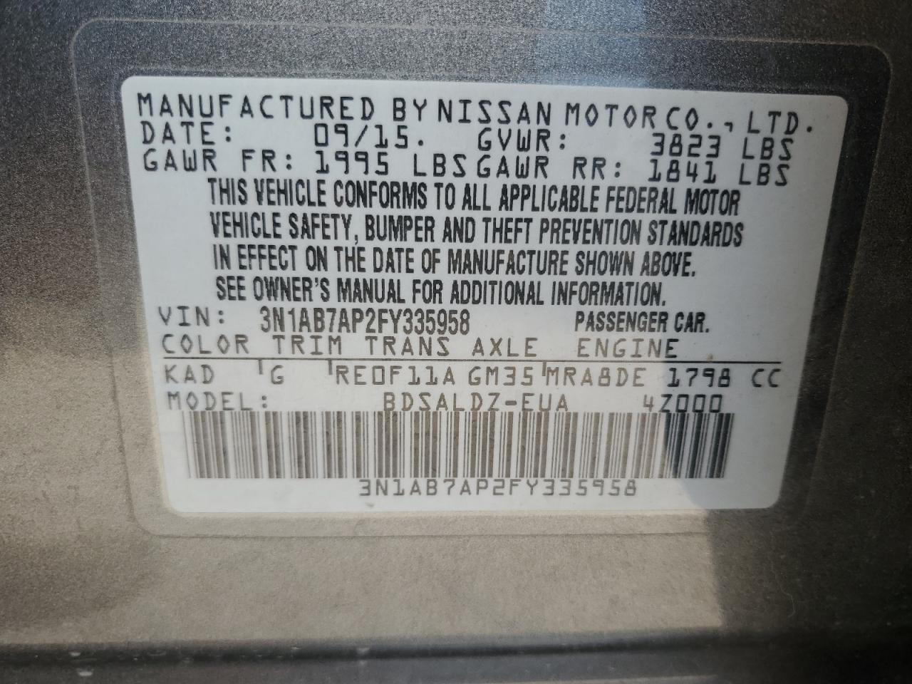 2015 Nissan Sentra - Image 12
