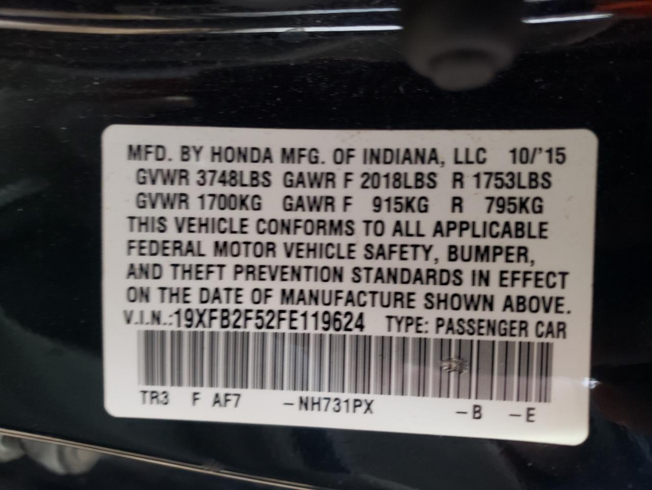 2015 Honda Civic - Image 12