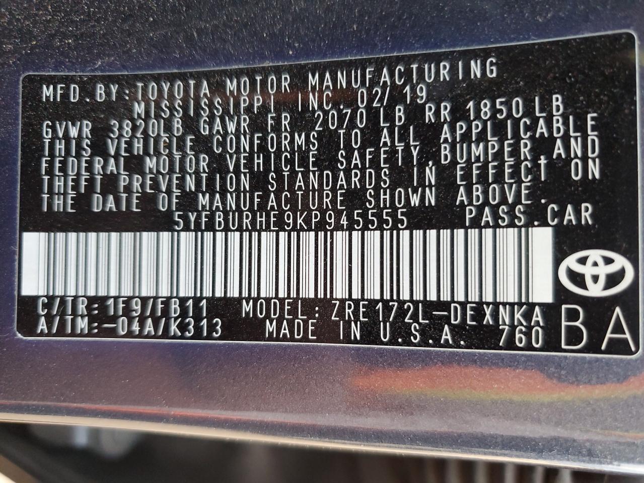 2019 Toyota Corolla - Image 12