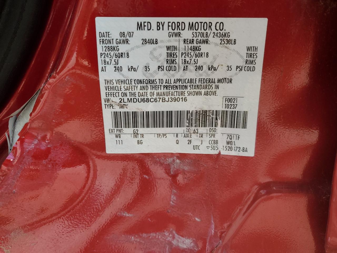 2007 Lincoln MKX - Image 15