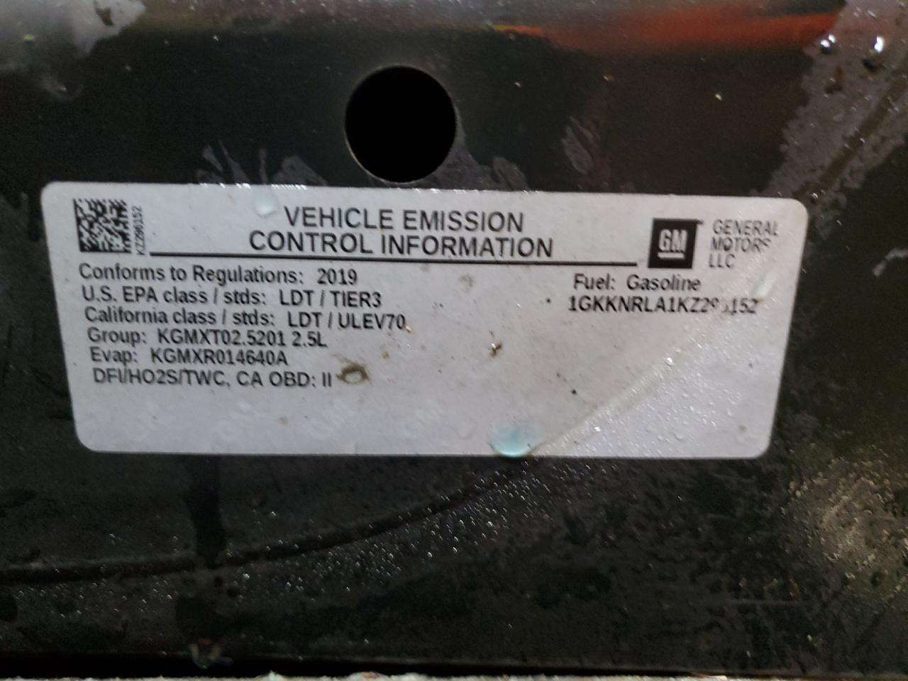 2019 GMC Acadia Sle VIN: 1GKKNRLA1KZ296152 Lot: 81677534