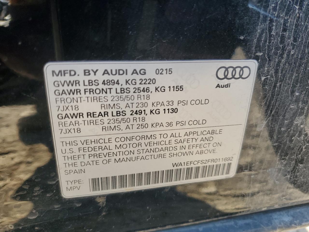 2015 Audi Q3 - Image 15