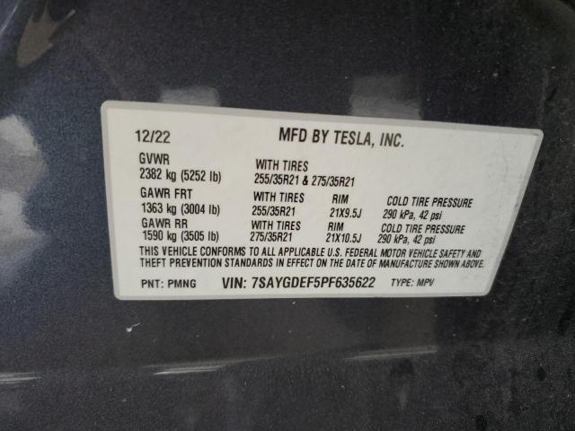 7SAYGDEF5PF635622 Tesla Model Y  13