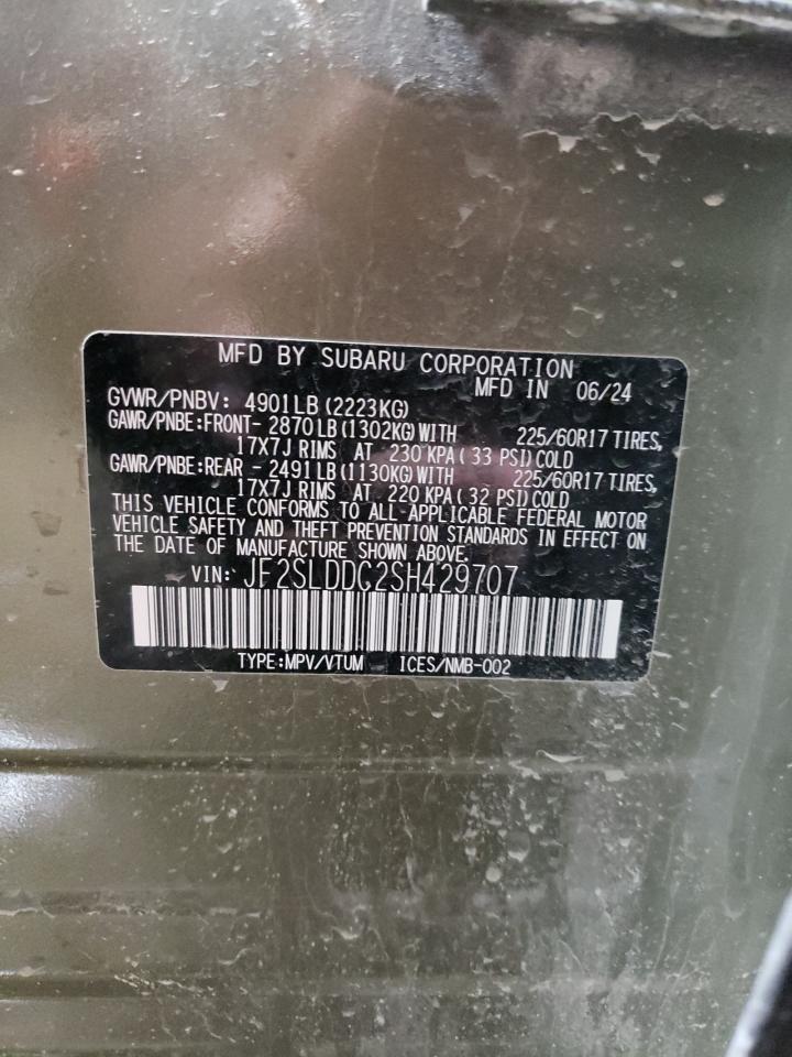2025 Subaru Forester Premium VIN: JF2SLDDC2SH429707 Lot: 81928614