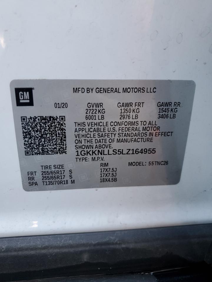 2020 GMC Acadia At4 VIN: 1GKKNLLS5LZ164955 Lot: 79709994