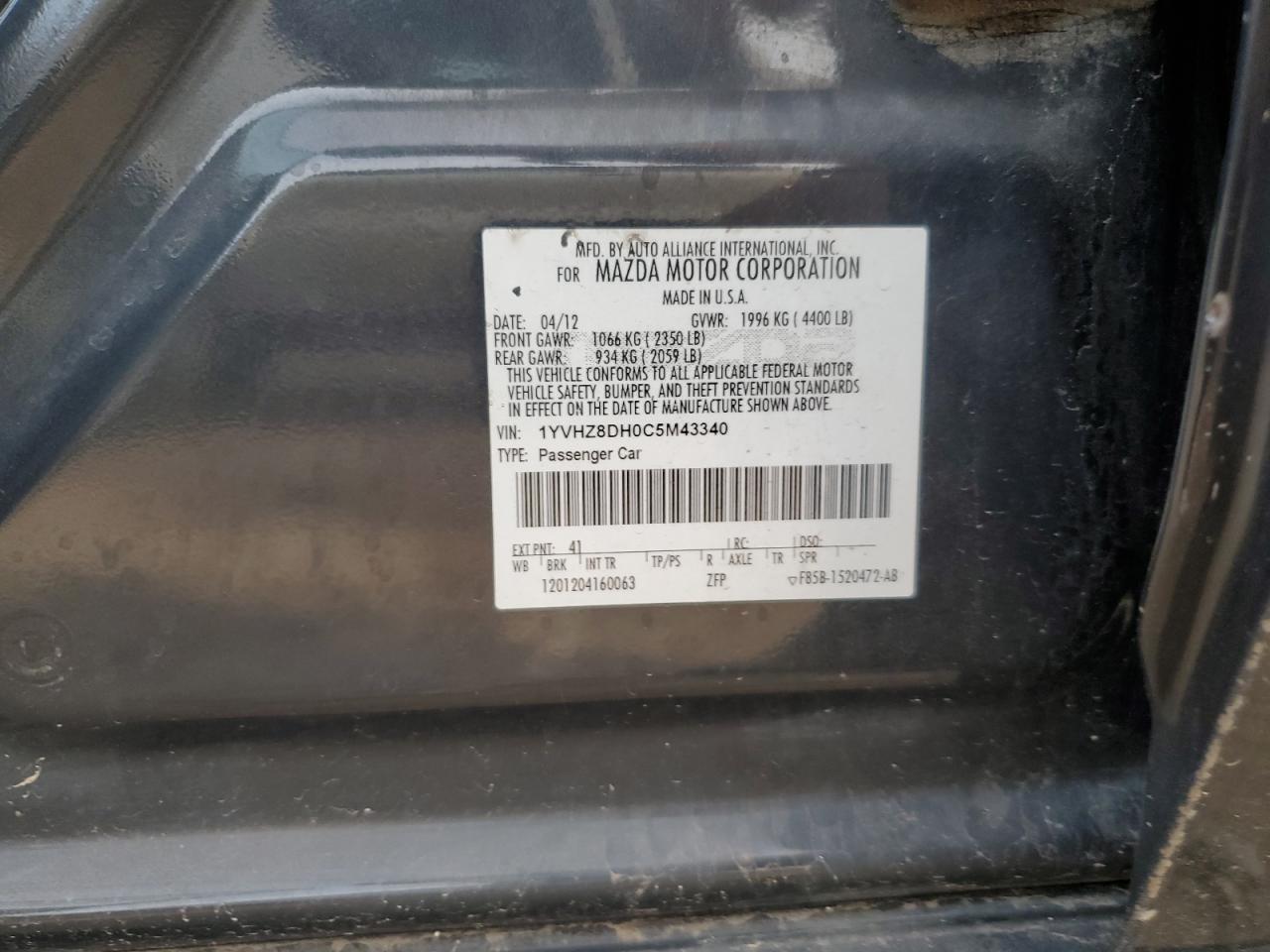 2012 Mazda 6 - Image 12