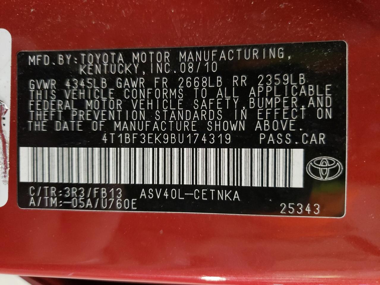 2011 Toyota Camry - Image 12