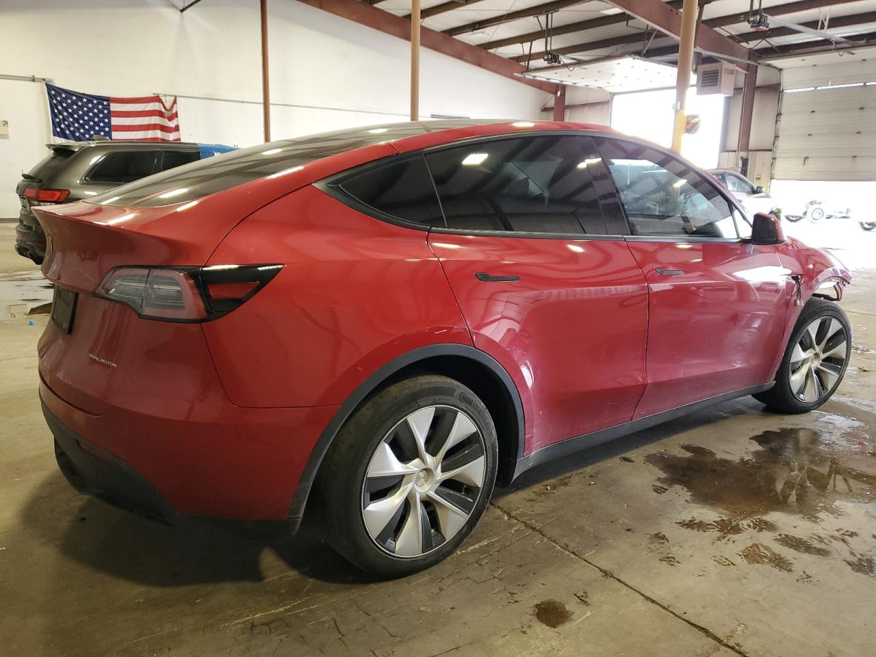 VIN 7SAYGDEE0NF339122 2022 TESLA MODEL Y no.3