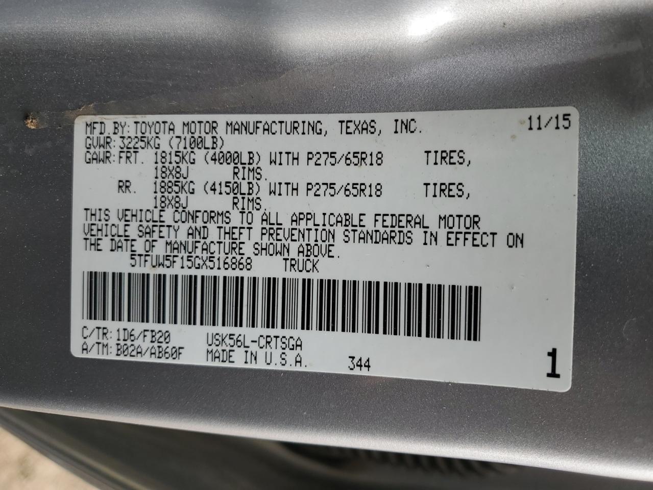 2016 Toyota Tundra - Image 12