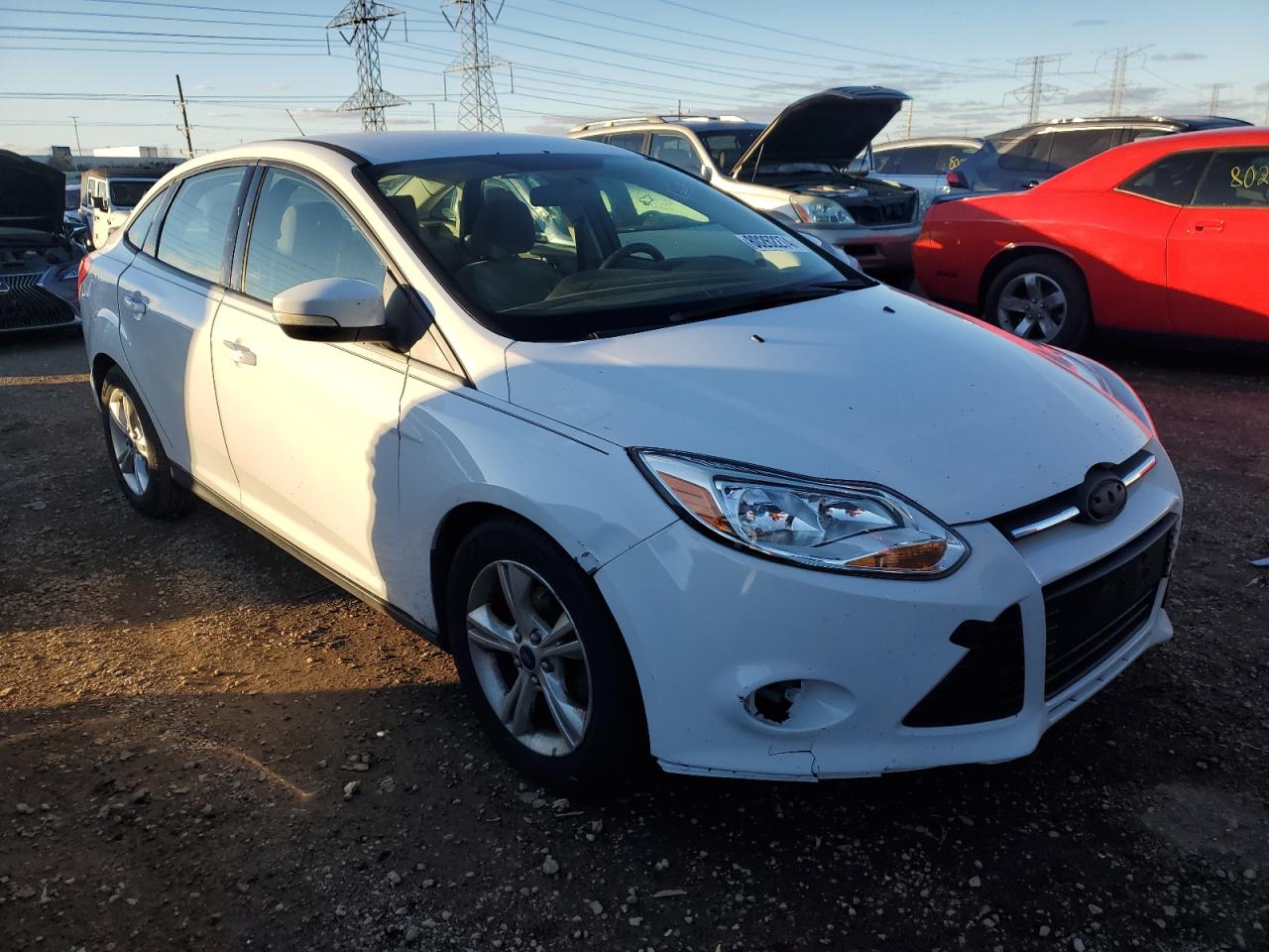 VIN 1FADP3F28EL320458 2014 FORD FOCUS no.4