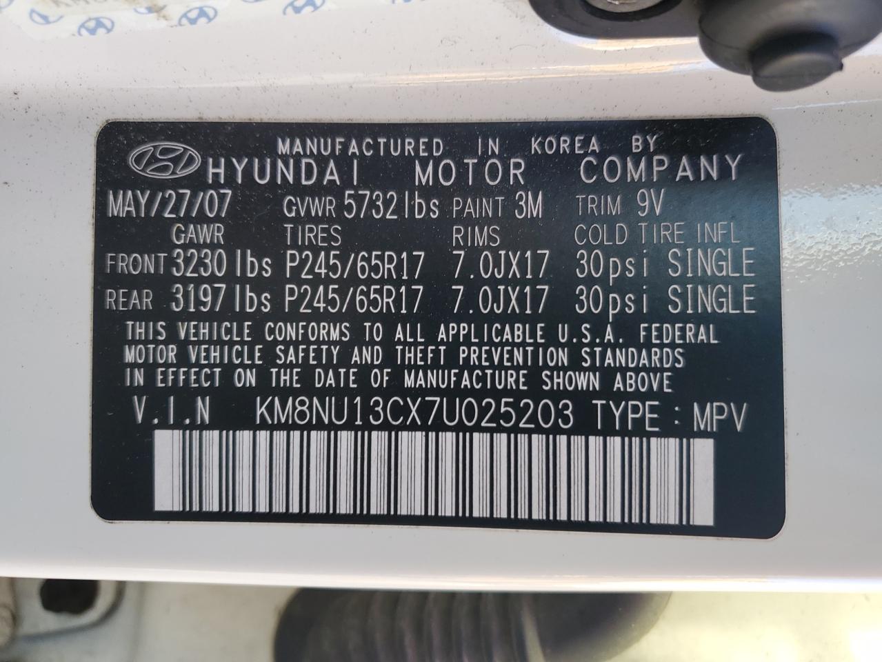 2007 Hyundai Veracruz - Image 14