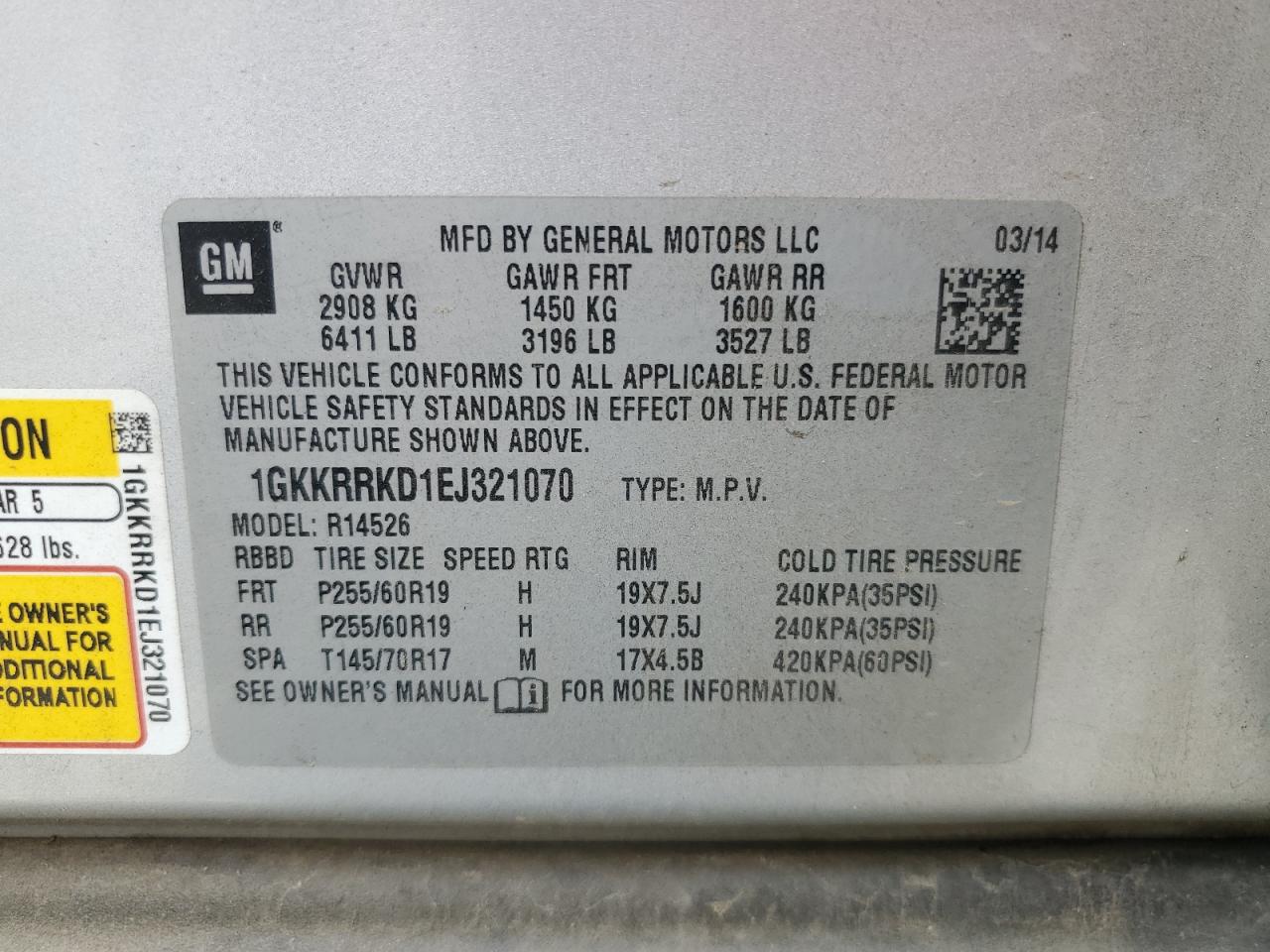 2014 GMC Acadia - Image 13