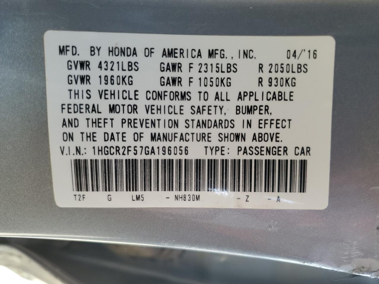 2016 Honda Accord - Image 15