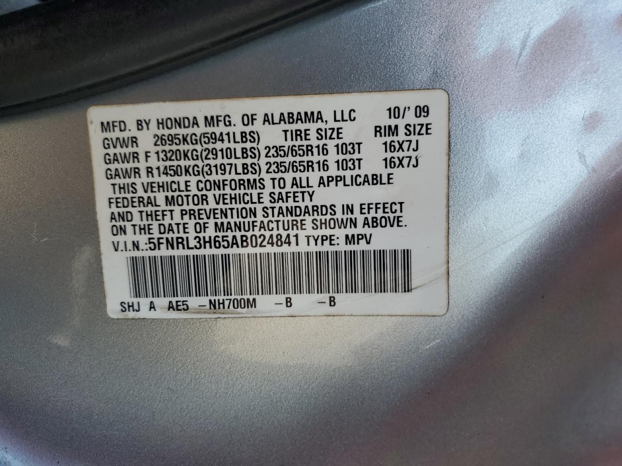 2010 Honda Odyssey - Image 13
