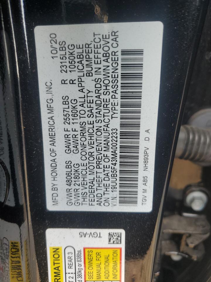 2021 Acura TLX - Image 12