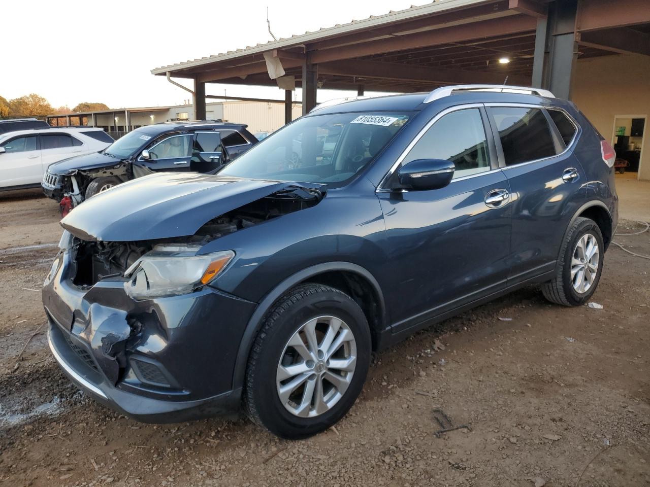 2015 Nissan Rogue S VIN: KNMAT2MV3FP516303 Lot: 81055364