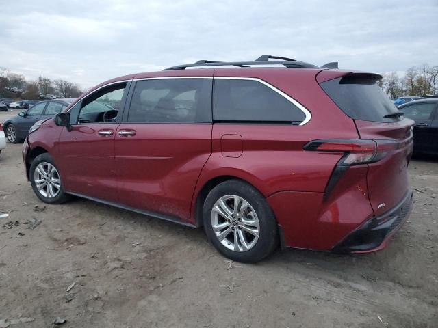  TOYOTA SIENNA 2022 Red