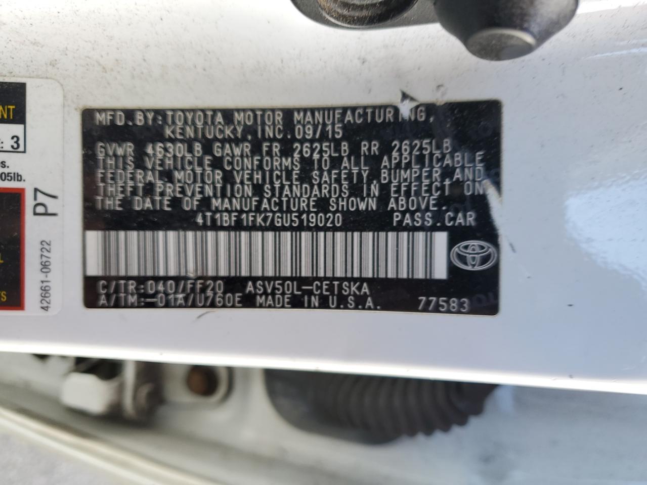 2016 Toyota Camry - Image 12
