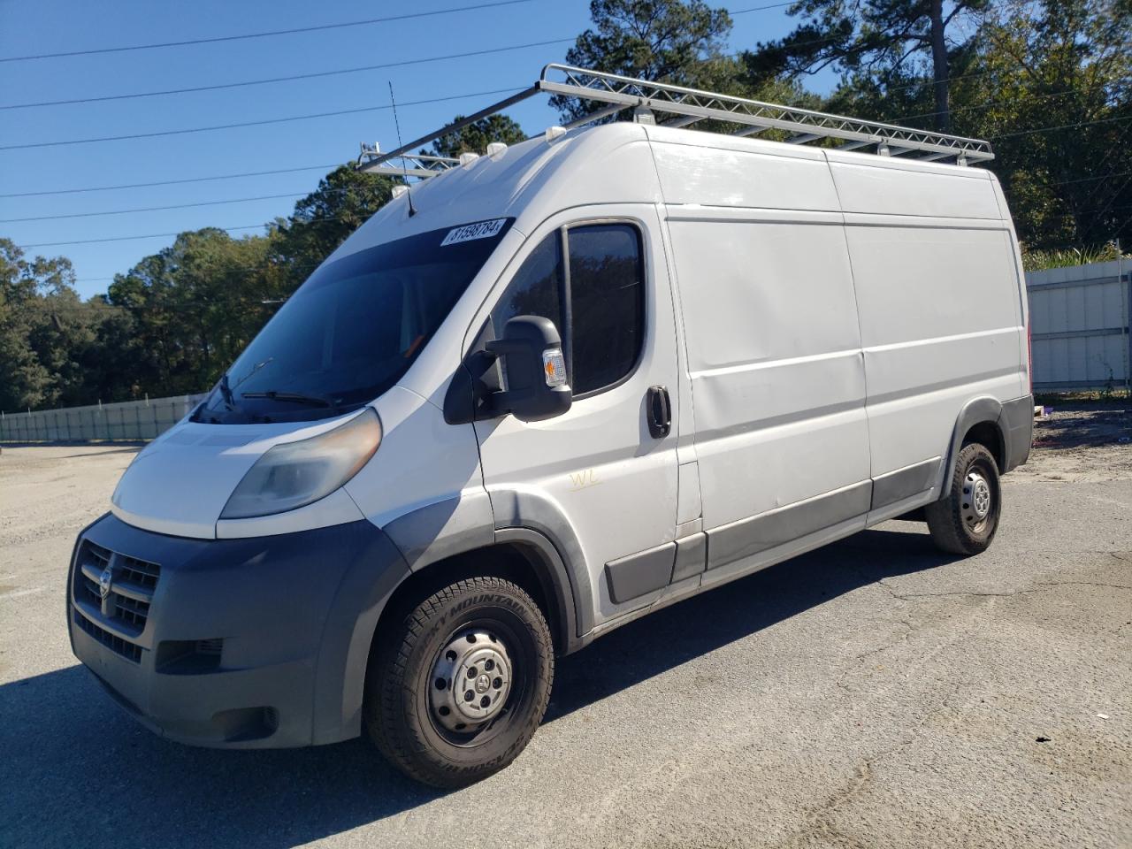 2016 Ram Promaster 2500 2500 High na sprzedaż w Savannah, GA - Water/Flood