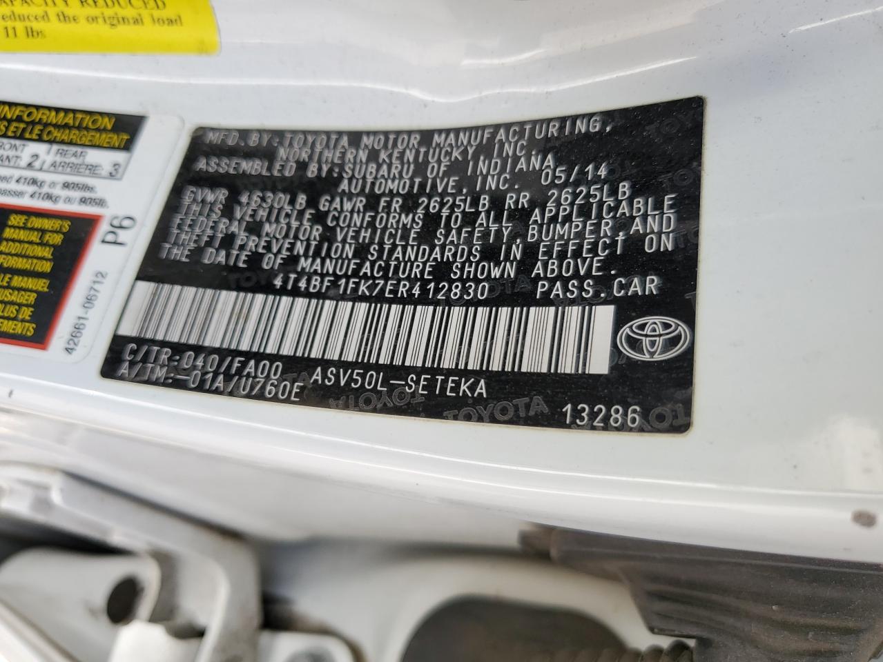 2014 Toyota Camry - Image 12