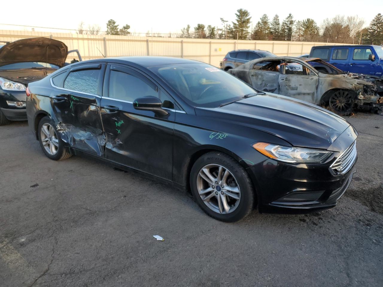 VIN 3FA6P0HD9JR237641 2018 FORD FUSION no.4