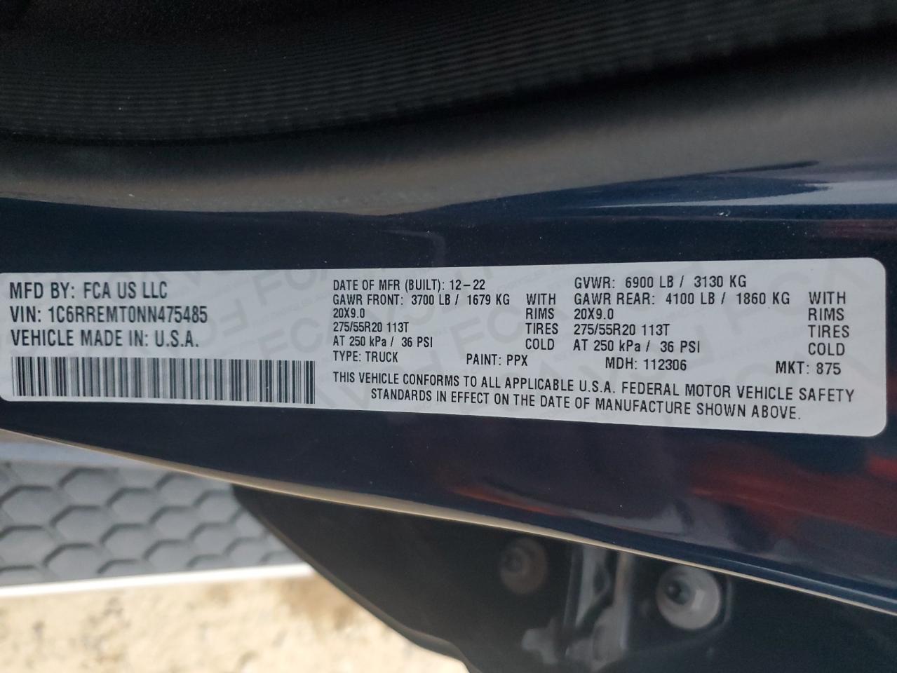 2022 RAM 1500 - Image 12