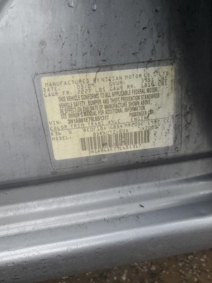 2009 Nissan Sentra 2.0 VIN: 3N1AB61E79L651317 Lot: 79066814
