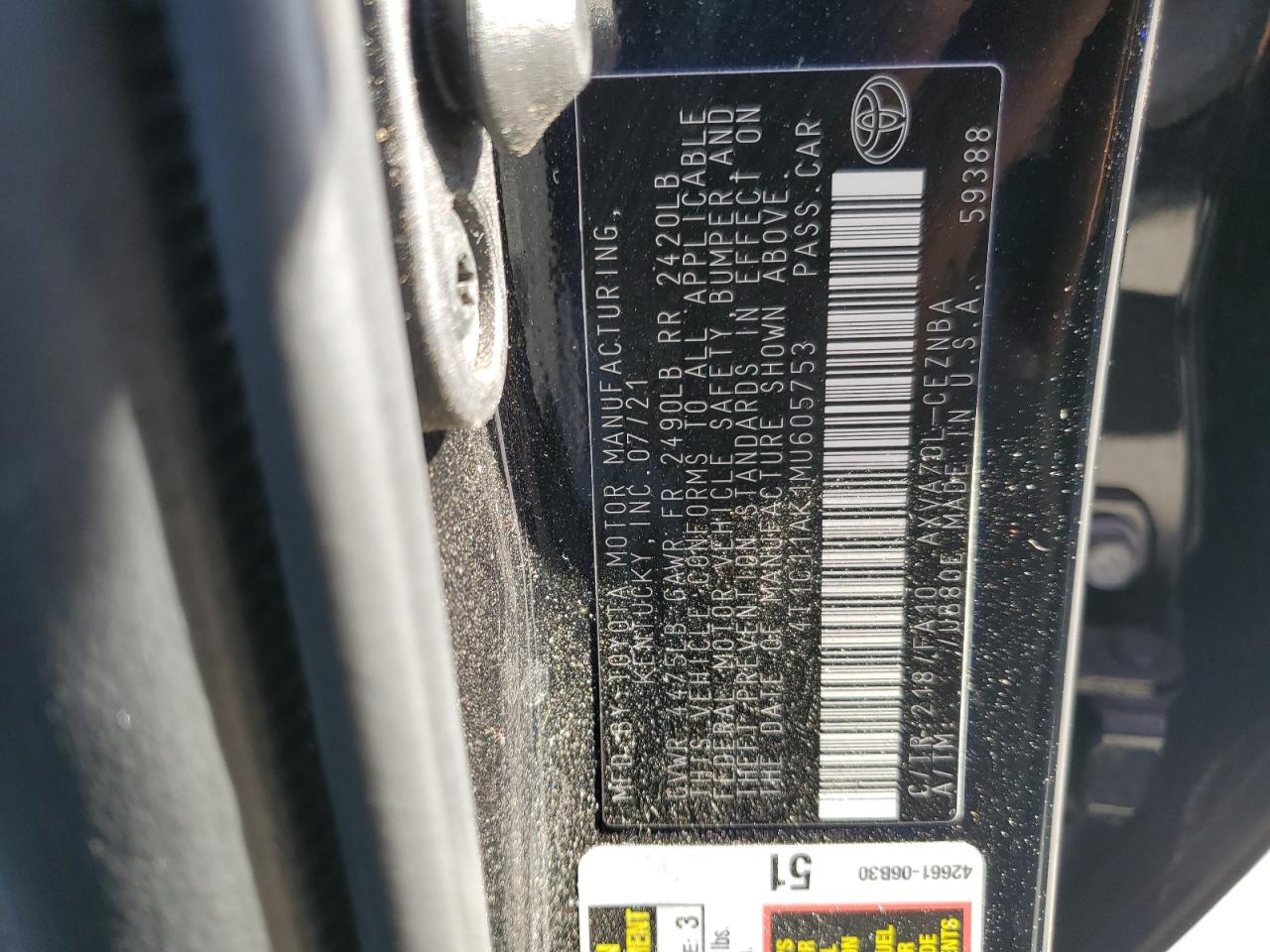 2021 Toyota Camry - Image 12