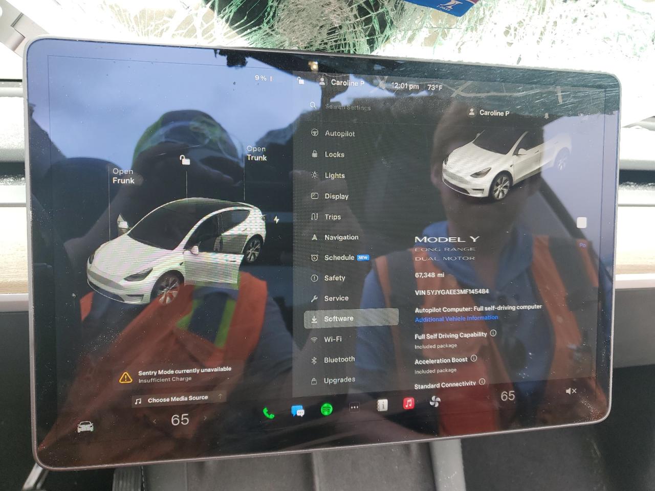 5YJYGAEE3MF145484 Tesla Model Y 2021. Фото: 8