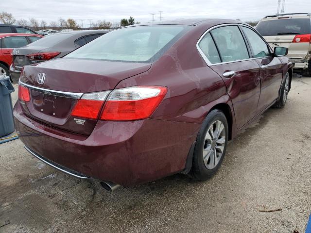  HONDA ACCORD 2015 Бордовый