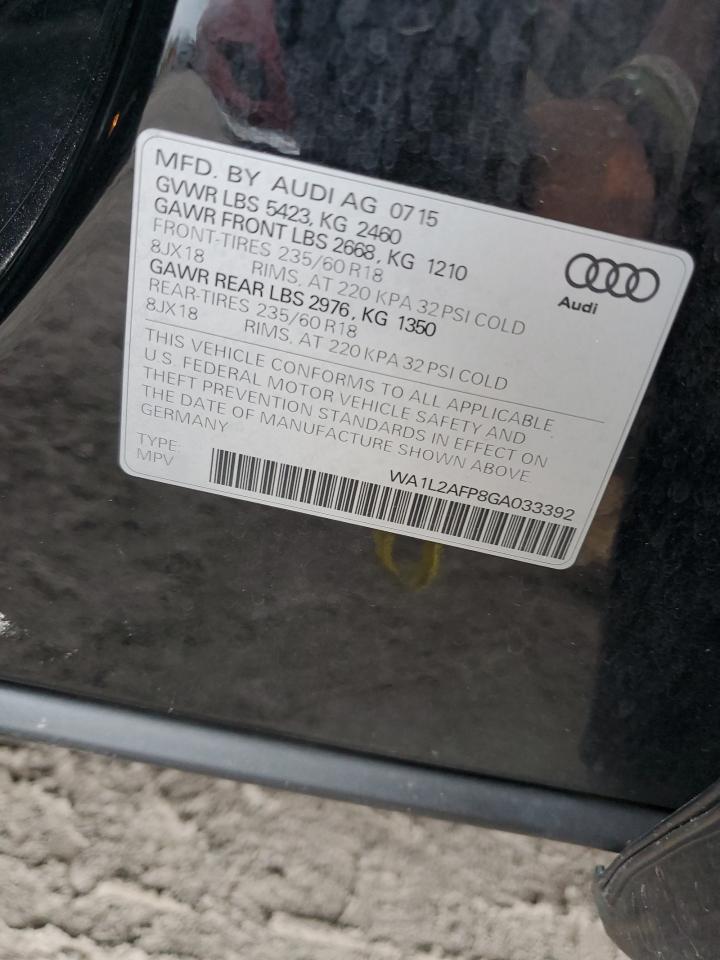 VIN WA1L2AFP8GA033392 2016 AUDI Q5 no.13