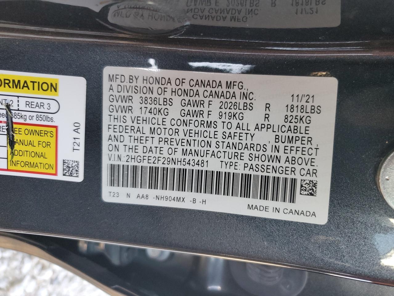 2022 Honda Civic - Image 12
