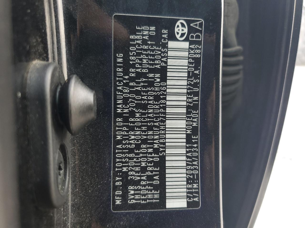 2015 Toyota Corolla - Image 12