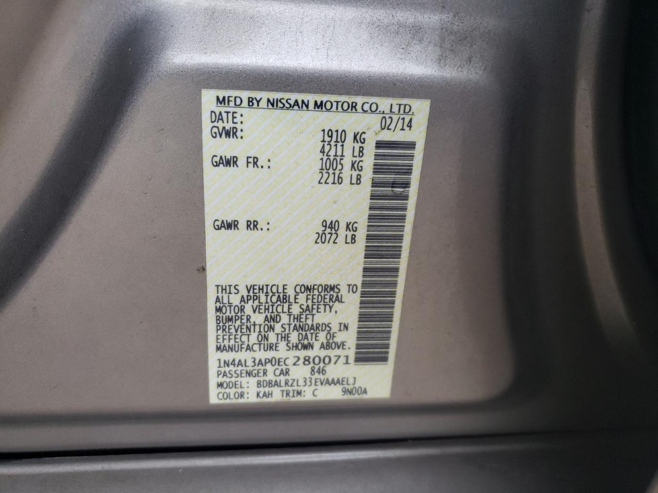 2014 Nissan Altima - Image 14