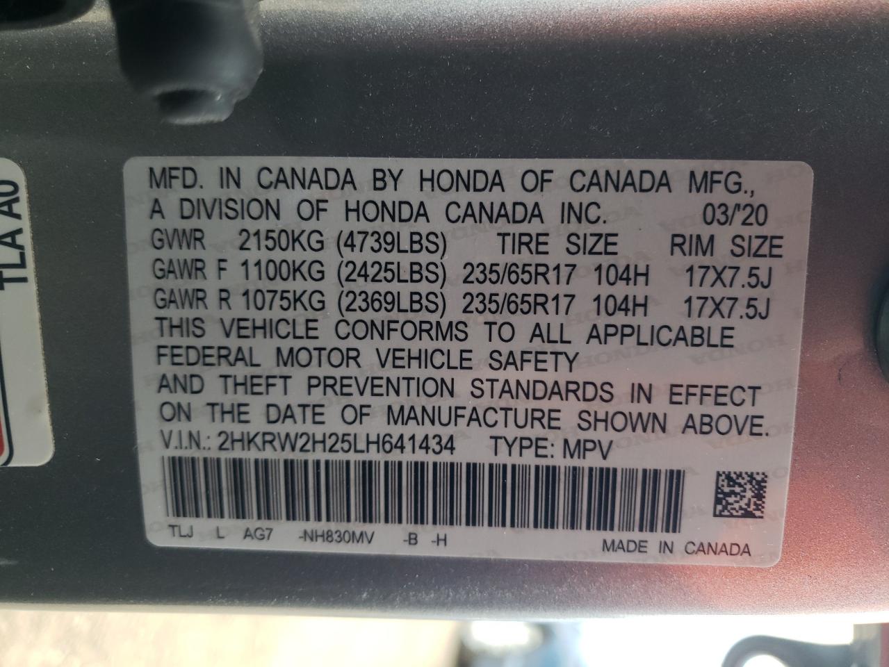2020 Honda CR-V - Image 13