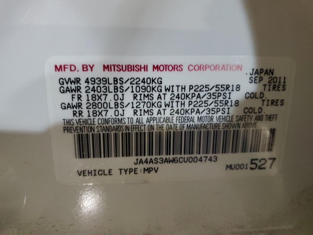 2012 Mitsubishi Outlander - Image 13