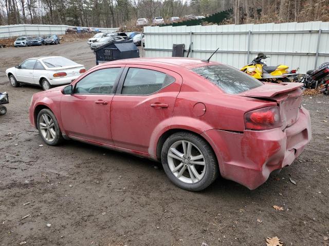 Sedans DODGE AVENGER 2014 Czerwony