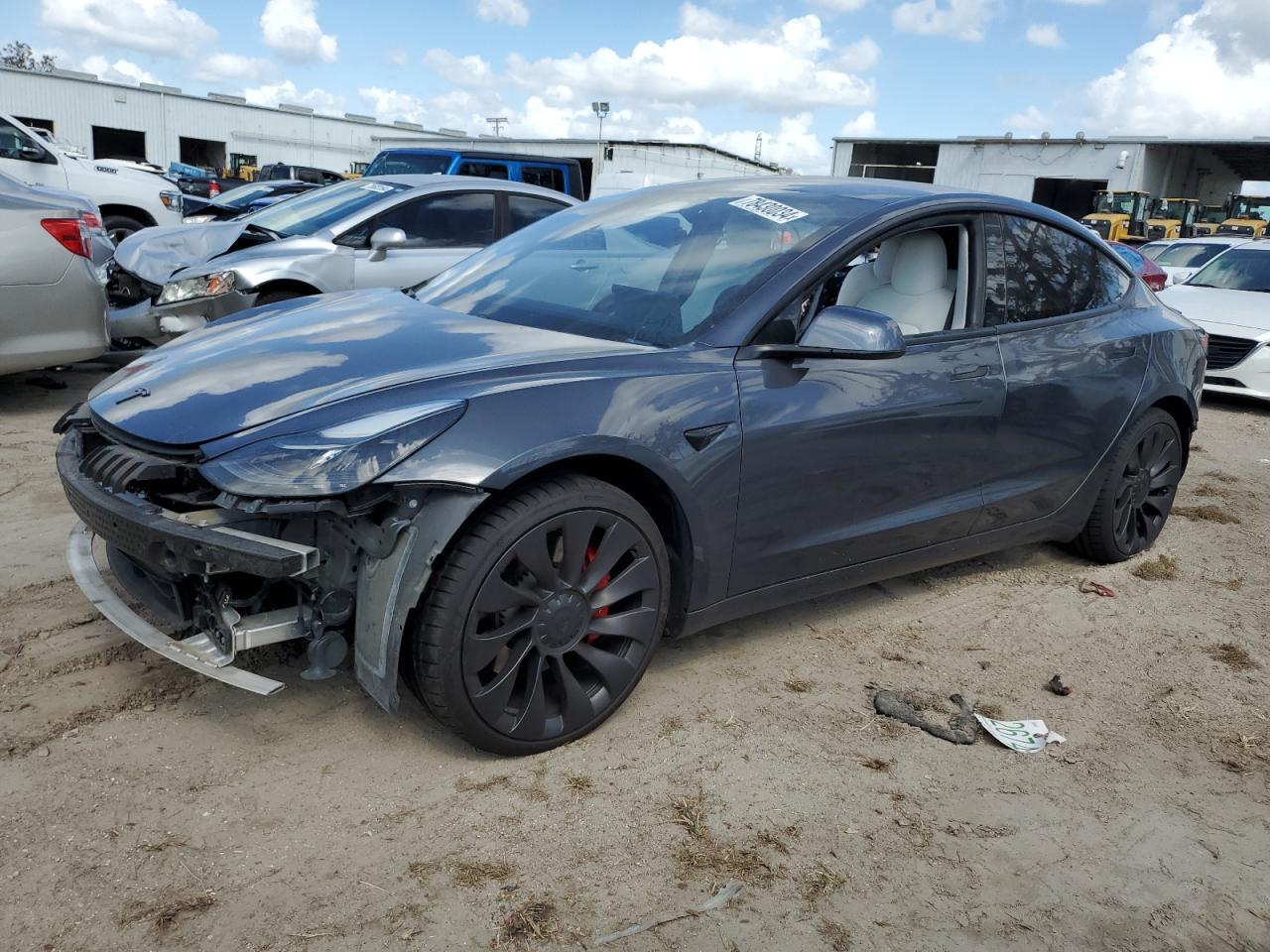 VIN 5YJ3E1EC2MF913549 2021 TESLA MODEL 3 no.1