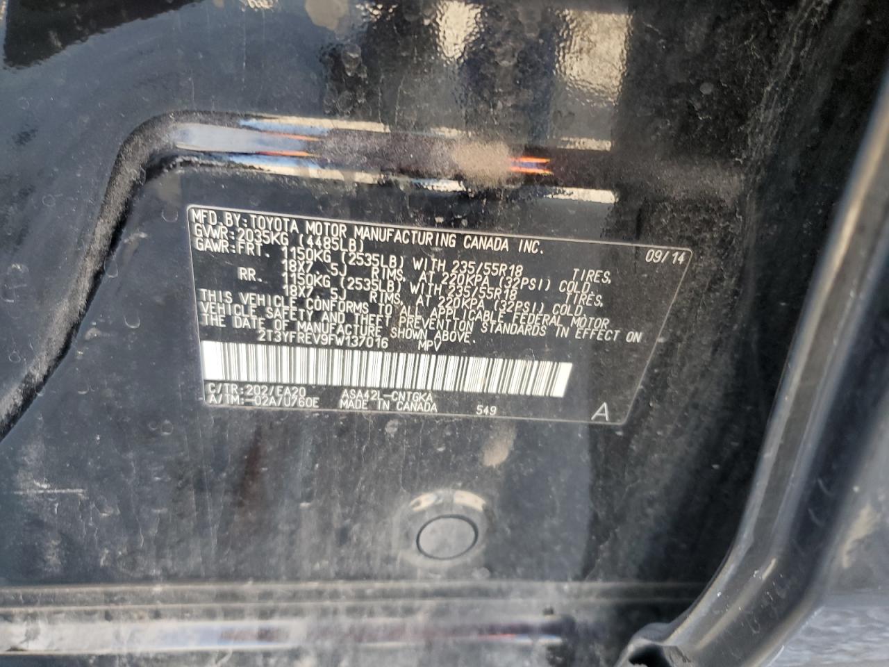 2015 Toyota RAV 4 - Image 13