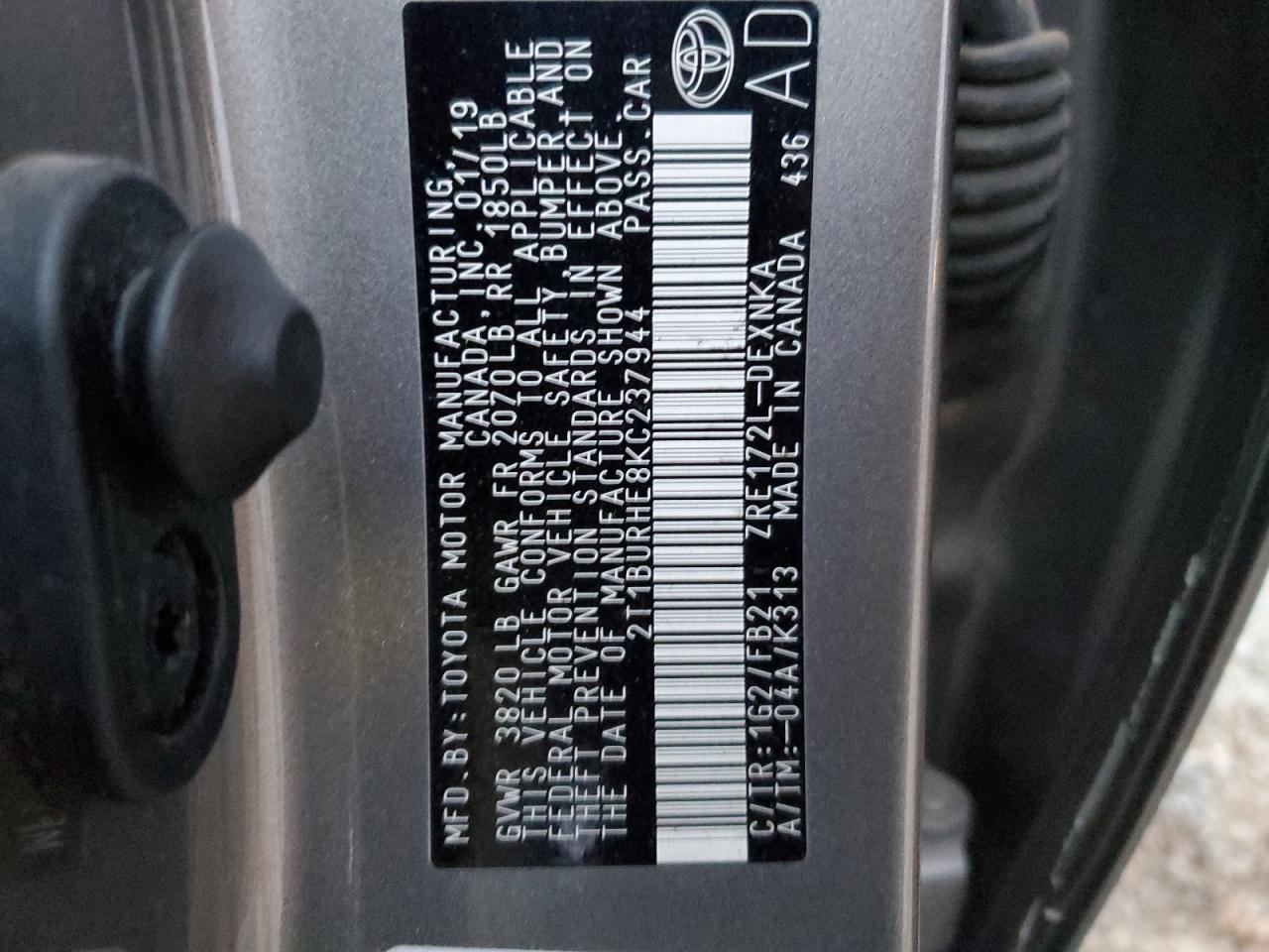 2019 Toyota Corolla - Image 12