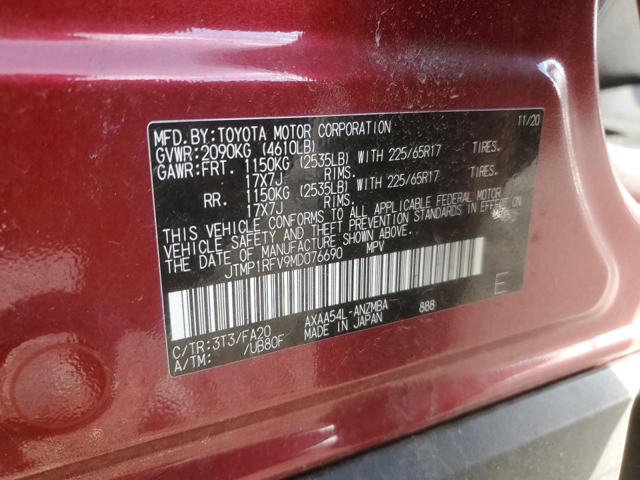 2021 Toyota RAV 4 - Image 16