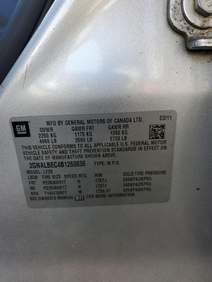 2011 Chevrolet Equinox Ls VIN: 2GNALBEC4B1260636 Lot: 79615024