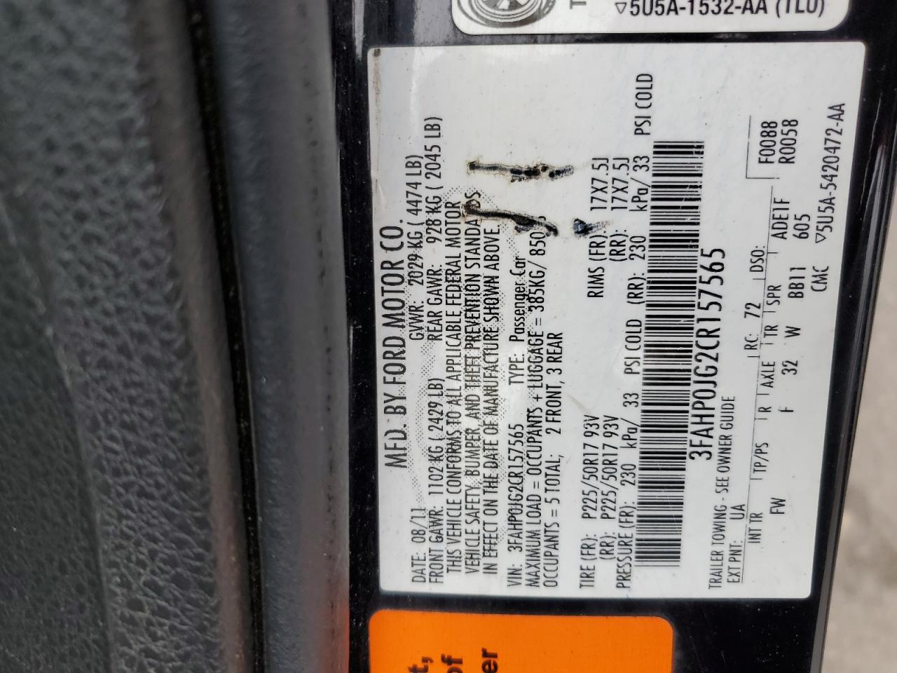 2012 Ford Fusion - Image 12