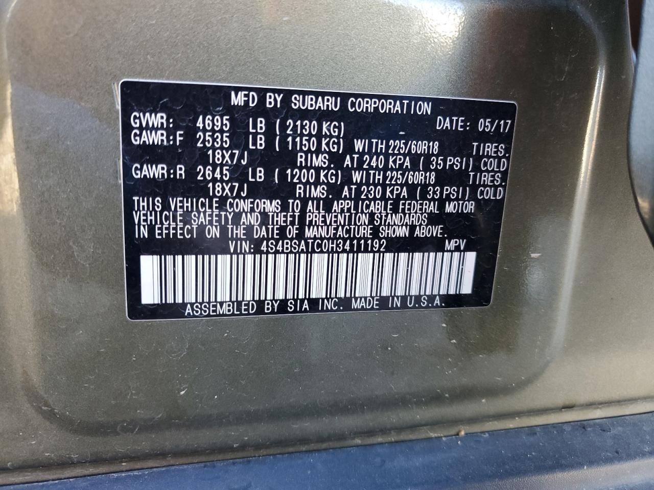 2017 Subaru Outback - Image 13