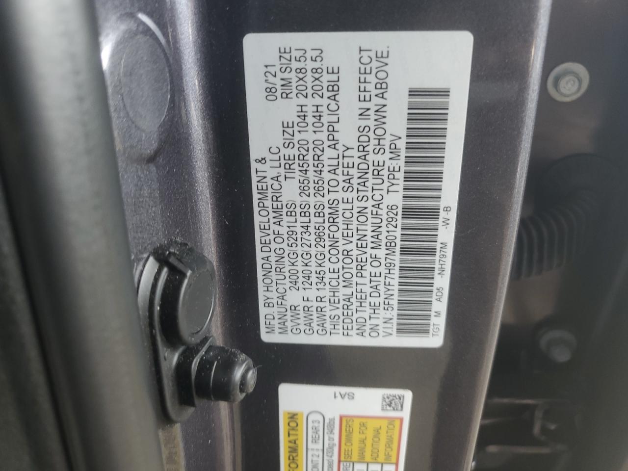 2021 Honda Passport - Image 13