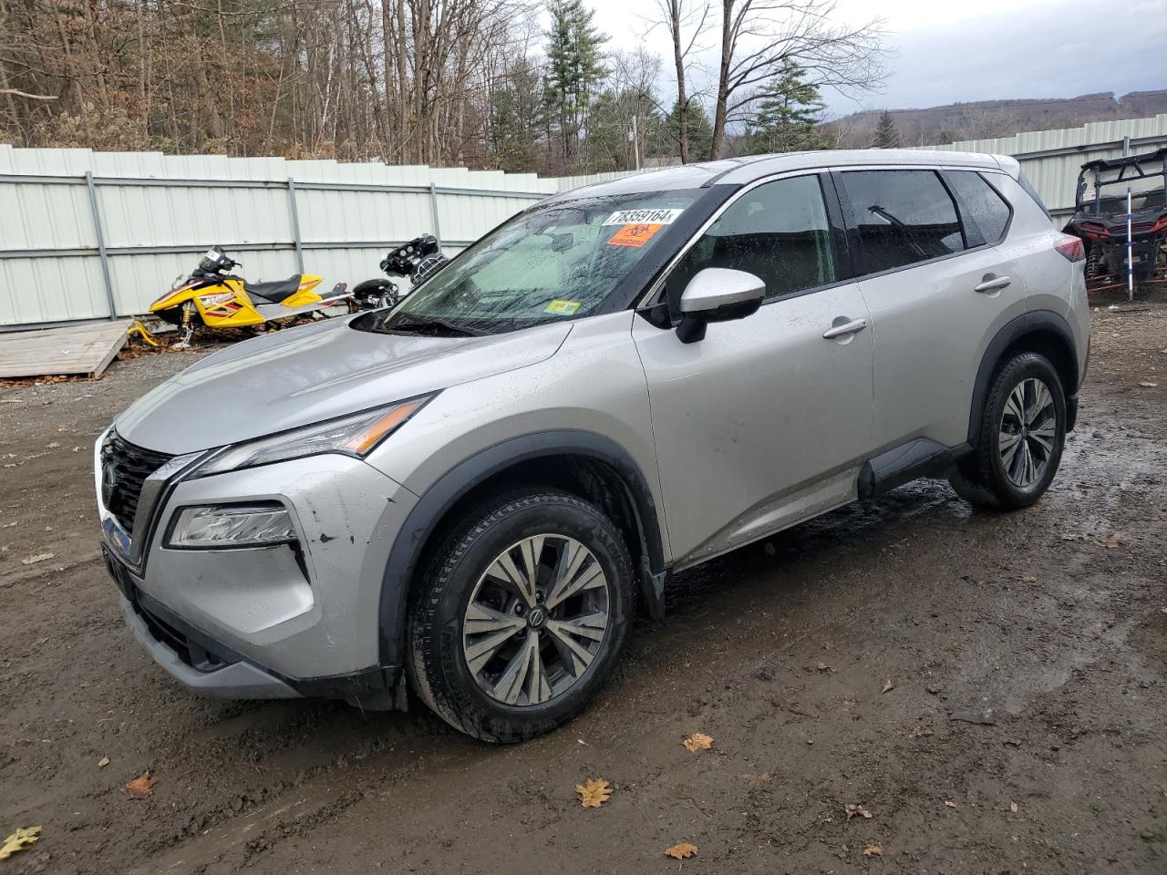 2021 Nissan Rogue Sv იყიდება Center Rutland-ში, VT - Biohazard/Chemical