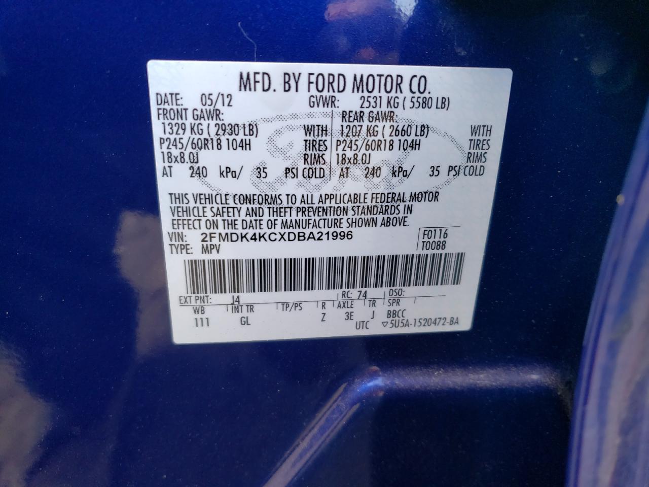 2013 Ford Edge - Image 14