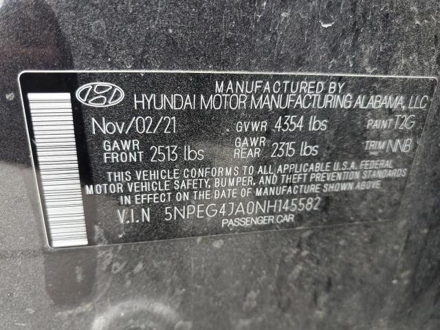 5NPEG4JA0NH145582 Hyundai Sonata SE 12