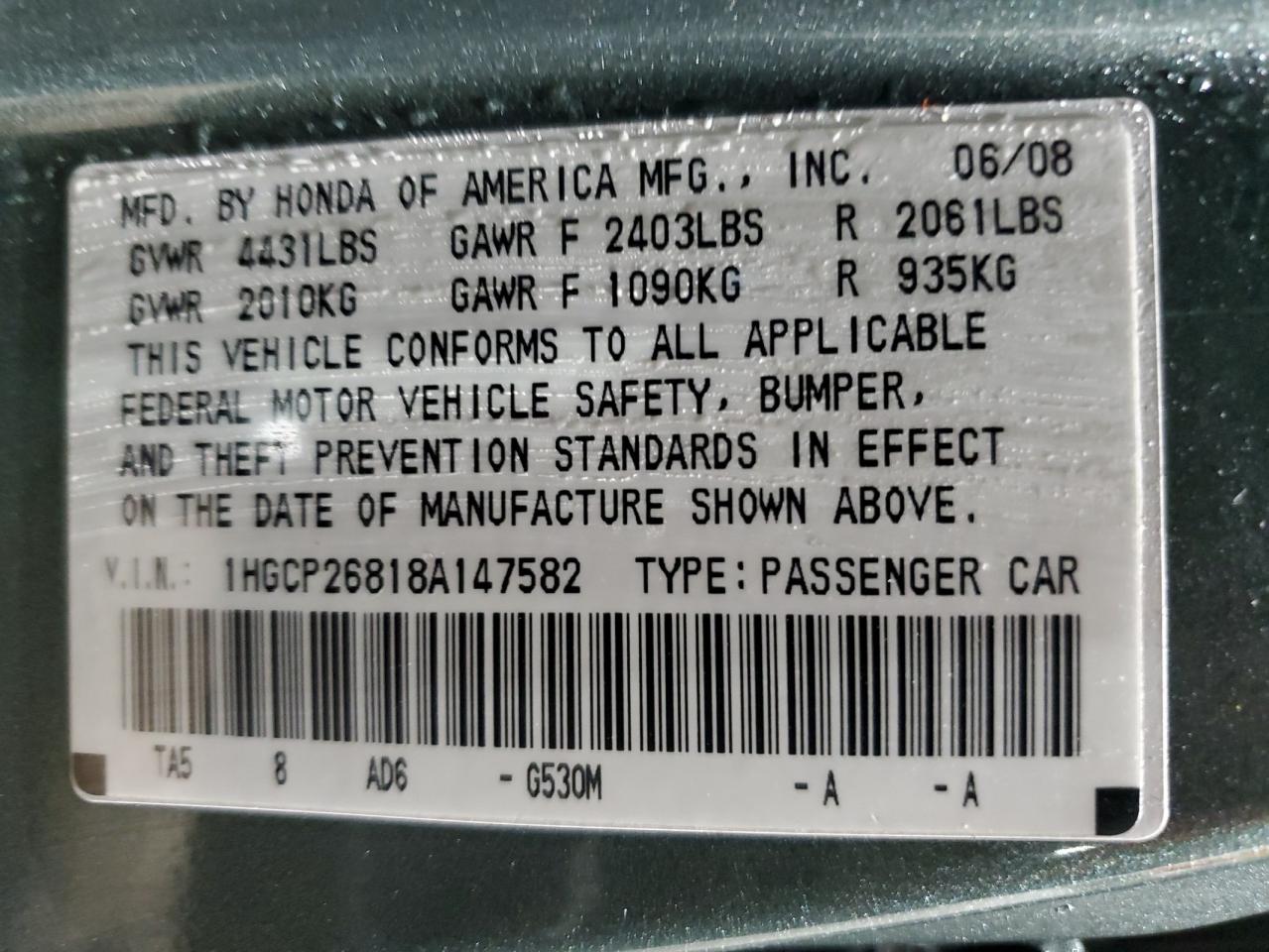 2008 Honda Accord - Image 13